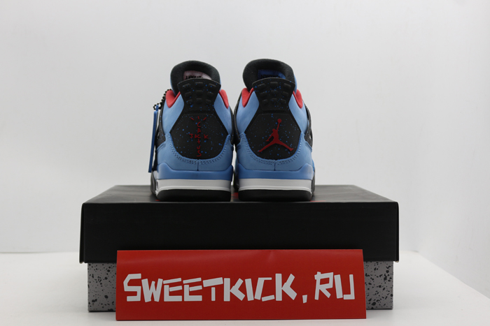 travis scott x air jordan 4 “houston oilers”  university blue 308497-406
