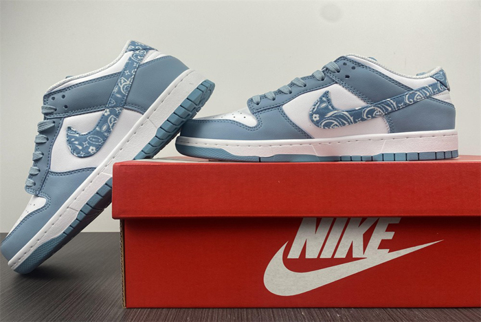 nike dunk low “blue paisley” dh4401-101