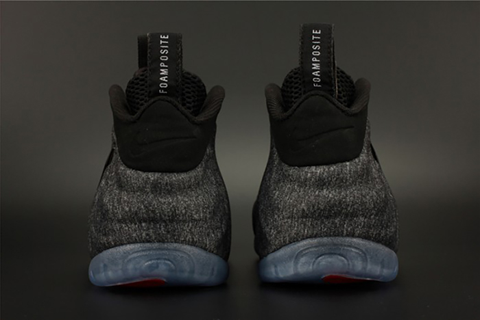 nike air foamposite pro "tech fleece" dark grey mens 624041-007